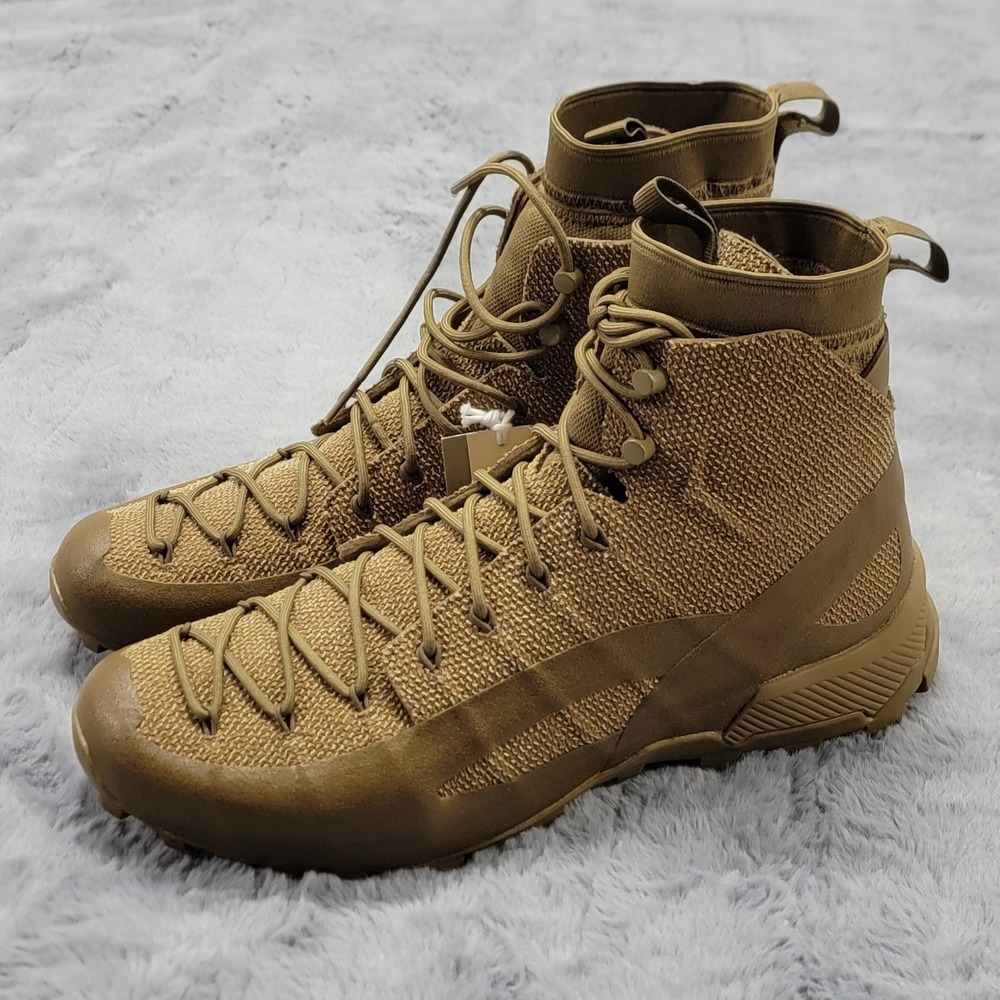 Naglev Unico Boots Mens 12 (EU 45.5) Brown Laced Combat Desert Hiking Aramid